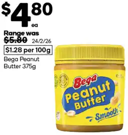 Woolworths Bega Peanut Butter offer