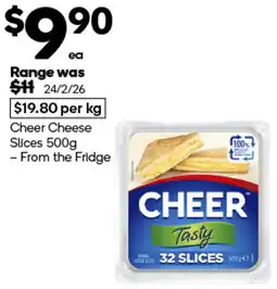 Woolworths Cheer Cheese Slices offer