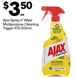 Woolworths Ajax Spray n' Wipe Multipurpose Cleaning Trigger offer