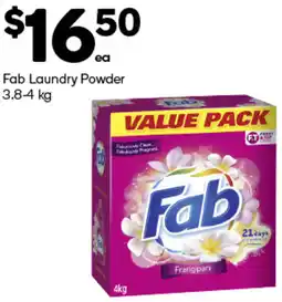Woolworths Fab Laundry Powder offer
