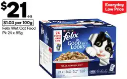 Woolworths Felix Wet Cat Food offer