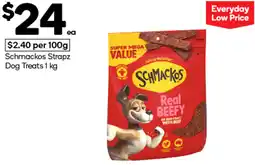 Woolworths Schmackos Strapz Dog Treats offer