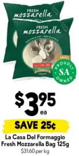 Drakes La Casa Del Formaggio Fresh Mozzarella Bag offer