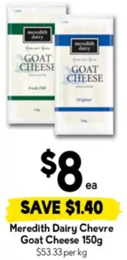 Drakes Meredith Dairy Chevre Goat Cheese offer