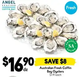 Drakes Australian Fresh Coffin Bay Oysters offer