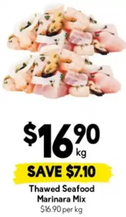 Drakes Thawed Seafood Marinara Mix offer
