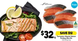 Drakes Tasmanian Atlantic Salmon Portions Skin On offer