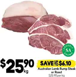 Drakes Australian Lamb Rump Steak or Roast offer