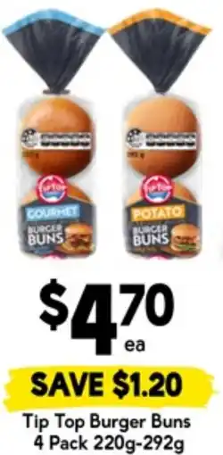 Drakes Tip Top Burger Buns offer