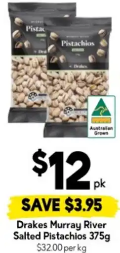 Drakes Drakes Murray River Salted Pistachios offer