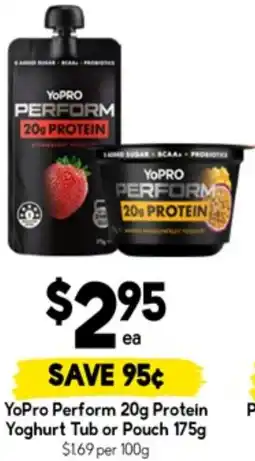 Drakes YoPro Perform Protein Yoghurt Tub or Pouch offer
