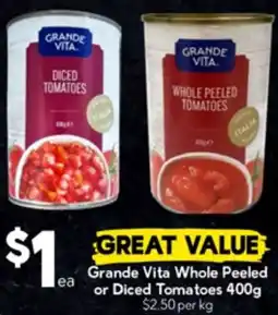 Drakes Grande Vita Whole Peeled or Diced Tomatoes offer