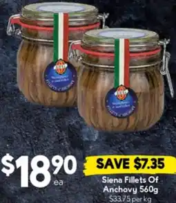 Drakes Siena Fillets Of Anchovy offer