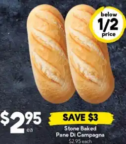 Drakes Stone Baked Pane Di Campagna offer