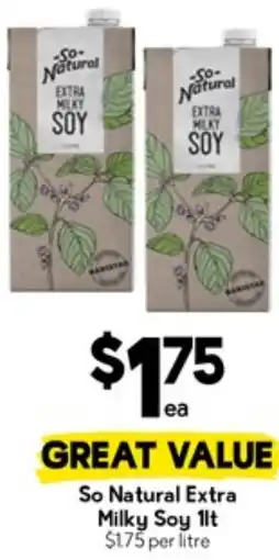 Drakes So Natural Extra Milky Soy offer