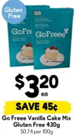 Drakes Go Freee Vanilla Cake Mix Gluten Free offer