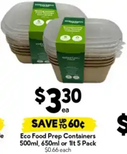 Drakes Eco Food Prep Containers offer