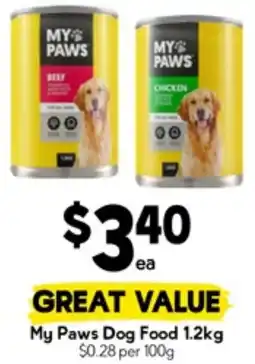 Drakes My Paws Dog Food offer