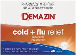 Soul Pattinson Chemist Demazin Cold + Flu Relief 48 Tablets offer