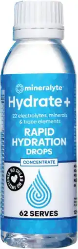 Soul Pattinson Chemist Mineralyte Hydrate + Rapid Hydration Drops offer
