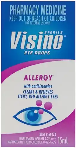 Soul Pattinson Chemist Visine Eye Drops Allergy offer