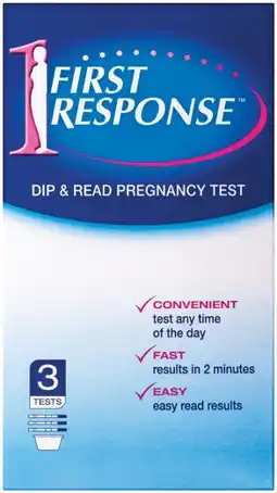 Soul Pattinson Chemist First Response Dip & Read Pregnancy Test 3 Tests offer