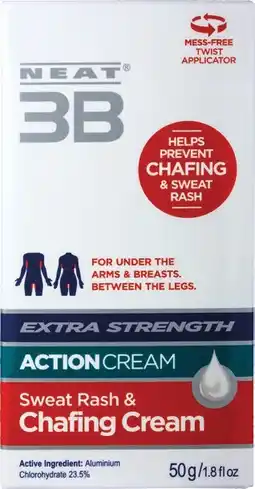 Soul Pattinson Chemist Neat 3B Sweat Rash & Chafing Action Cream Extra Strength offer