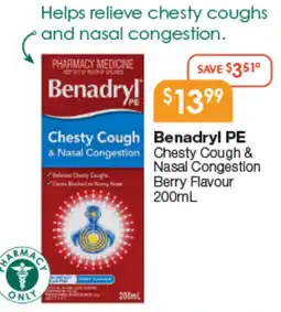 Soul Pattinson Chemist Benadryl PE offer