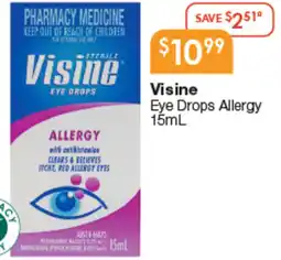 Soul Pattinson Chemist Visine offer