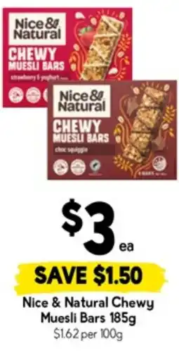 Drakes Nice & Natural Chewy Muesli Bars offer