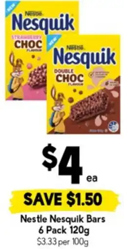 Drakes Nestle Nesquik Bars offer