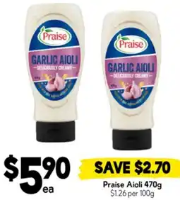 Drakes Praise Aioli offer