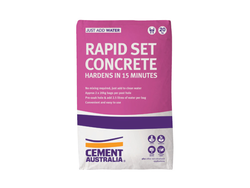 Cement australia rapid set concrete offer at Stratco