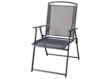 Stratco Grey foldable chair offer