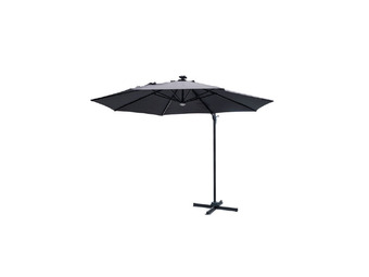 Round umbrella with led light