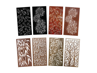 Stratco Rust, painted or rusted look steel screens offer
