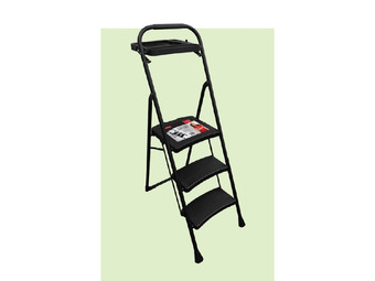Stratco 3 step steel ladder with platform offer