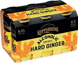 BWS Kopparberg Ginger Beer 375mL Cans offer