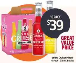 BWS Vodka Cruiser Mixed Bottles offer