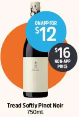BWS Tread softly pinot noir offer