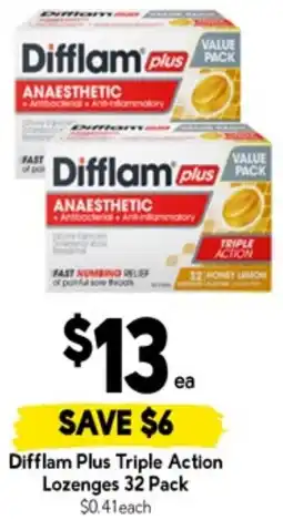 Drakes Difflam Plus Triple Action Lozenges offer
