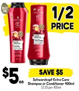 Drakes Schwarzkopf Extra Care Shampoo or Conditioner offer