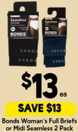 Drakes Bonds Woman's Full Briefs or Midi Seamless offer