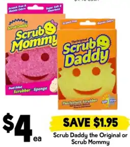 Drakes Scrub Daddy the Original or Scrub Mommy offer