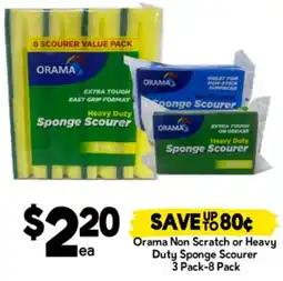 Drakes Orama Non Scratch or Heavy Duty Sponge Scourer offer