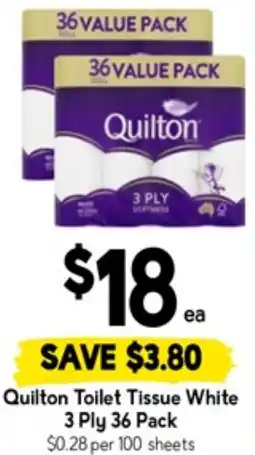 Drakes Quilton Toilet Tissue White offer