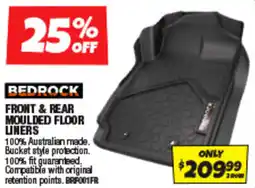 Autobarn Front & rear moulded floor liners offer