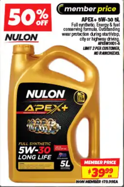 Autobarn Apex 5w 30 5 offer