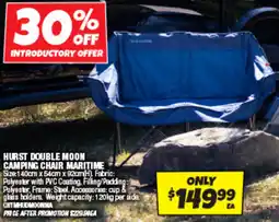 Autobarn Hurst double moon camping chair maritime offer