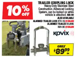 Autobarn Trailer coupling lock offer